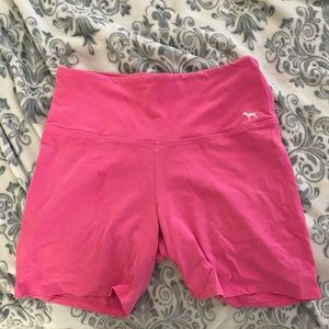 Neon pink biker shorts💖💖